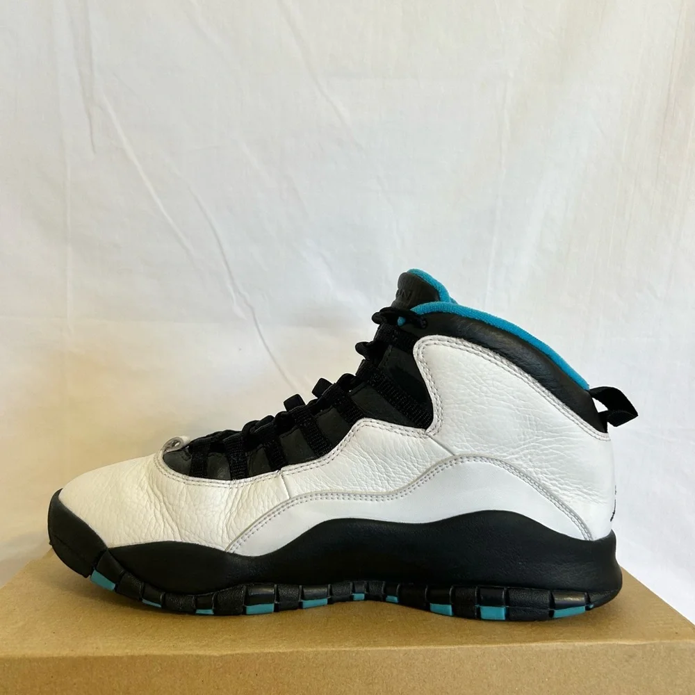 AUTHENTIC Jordan 10 Retro Powder Blue size 9 310805-106 2014 PRE-OWNED